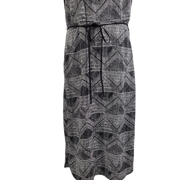 Barney's New York Women's Midi Black Diamond Print Dress Size 6  52522-0546 - Picture 4 of 9